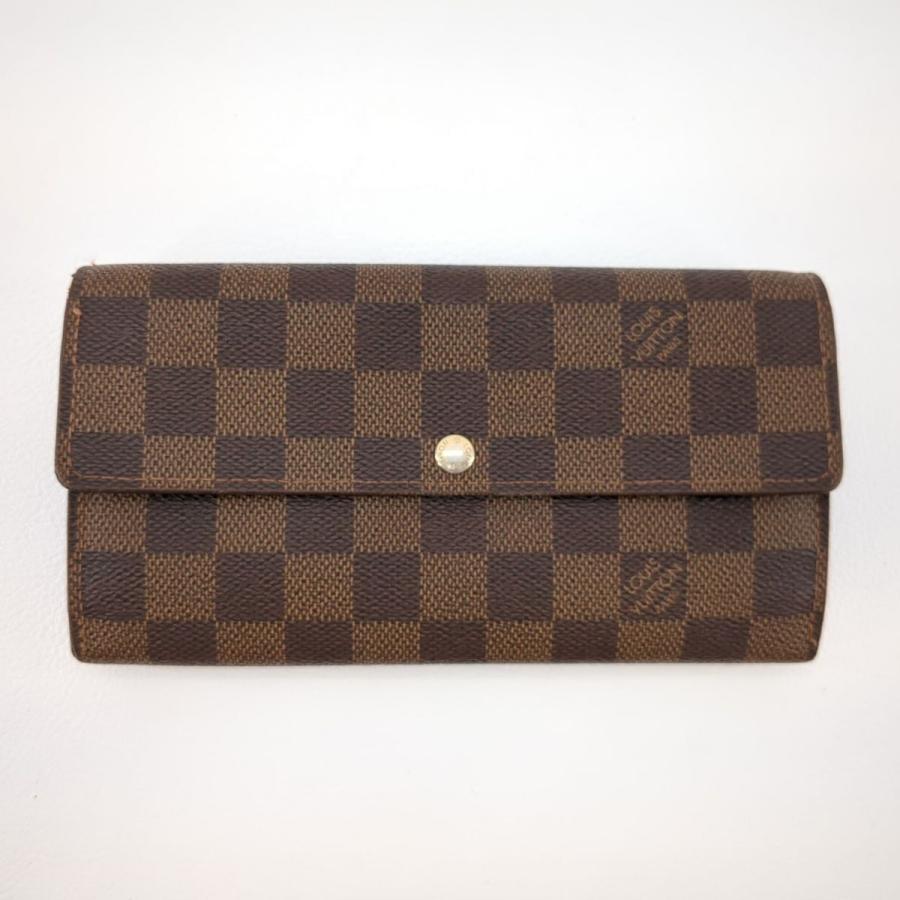 ルイヴィトン 長財布 ダミエ ポルトフォイユ・サラ N61734 イニシャル