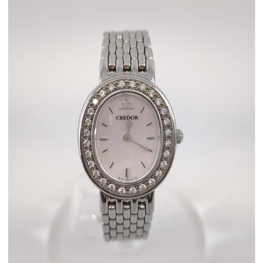 CREDOR 保証付 セイコー クレドールシグノ SEIKO 1E70-0AB0 クオーツ