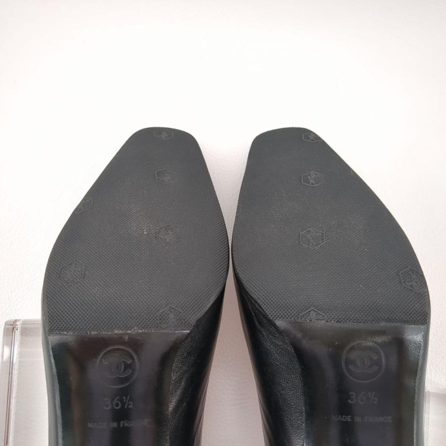 CHANEL 訳あり】シャネル パンプス ブラック 内側ピンク ヒール CHANEL 訳あり】シャネル パンプス ブラック 内側ピンク ヒール