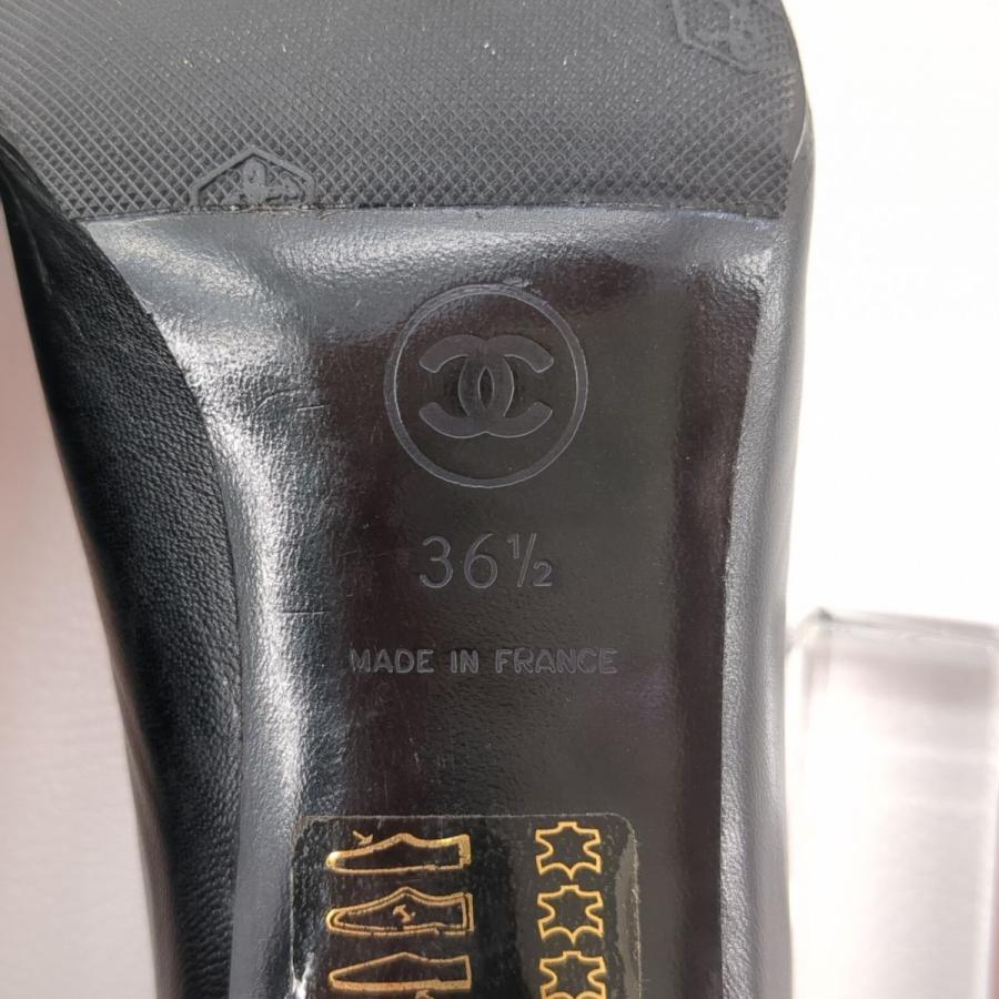 CHANEL 訳あり】シャネル パンプス ブラック 内側ピンク ヒール CHANEL 訳あり】シャネル パンプス ブラック 内側ピンク ヒール
