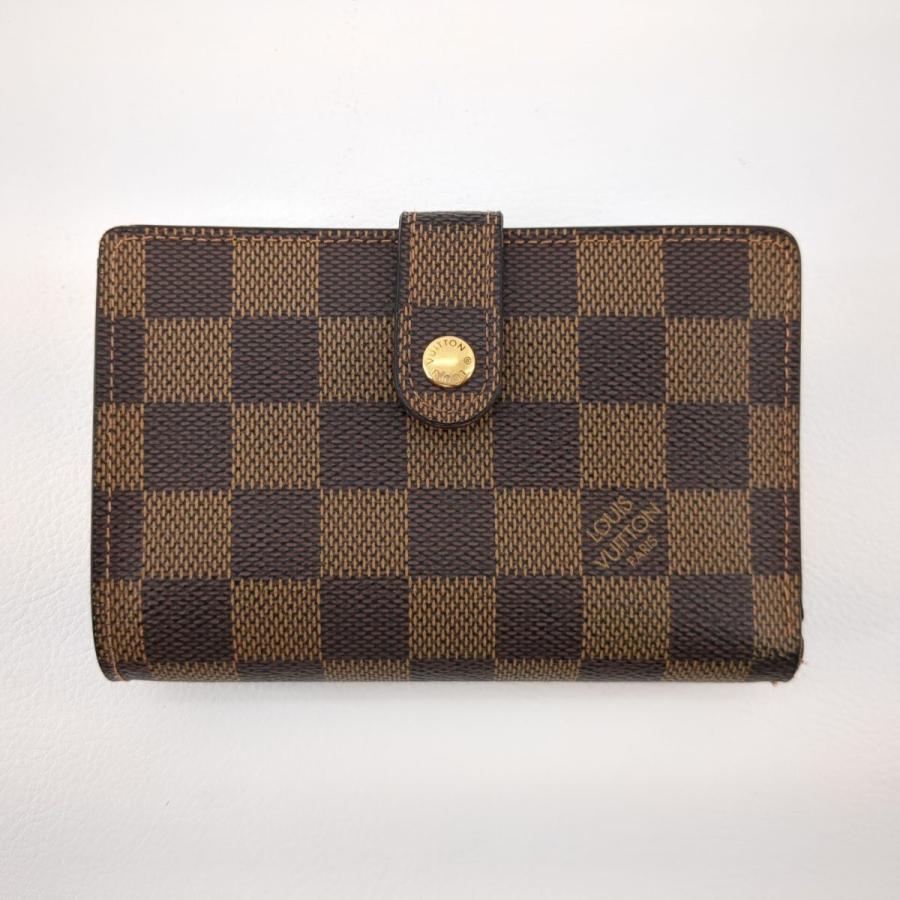 ルイヴィトン LOUIS VUITTON 二つ折り財布 ダミエ ポルトモネ ビエ ヴィエノワ コンパクトウォレット N61664 ブラウン ルイヴィトン 二つ折り財布 ダミエ ポルト モネ・ビエ ヴィエノワ