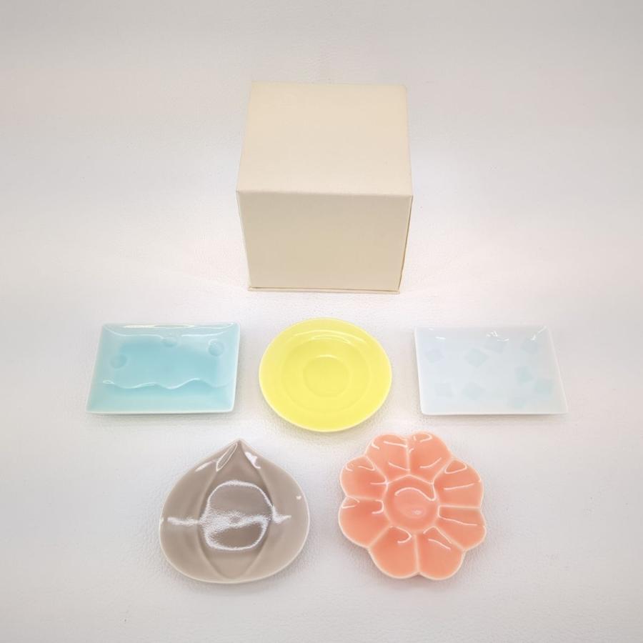 とらや 未使用品】 豆皿 御菓子之畫圖写 元禄 まめざら5枚セット 箱付
