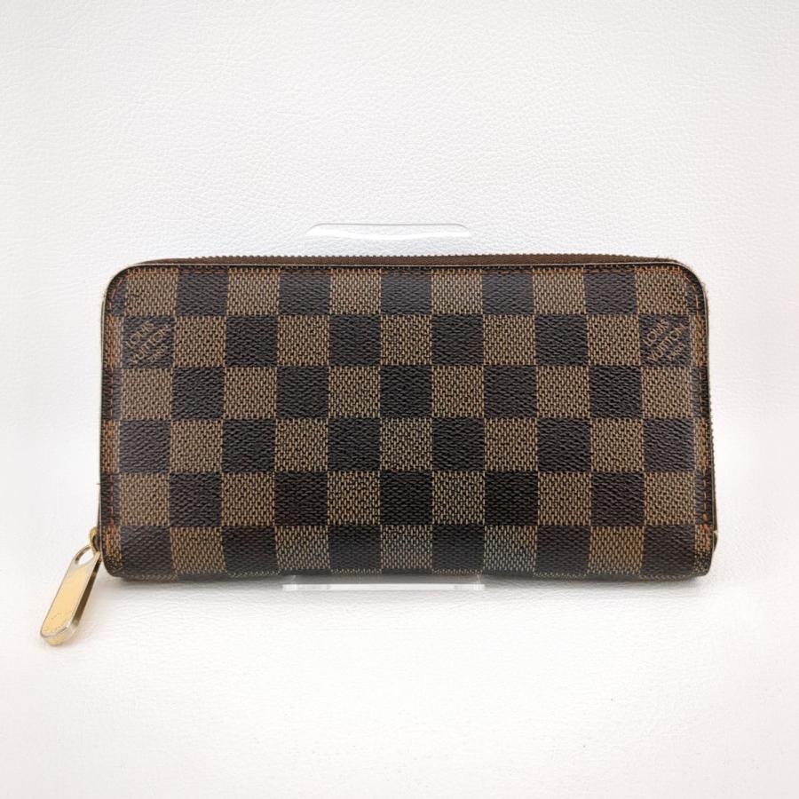 ルイヴィトン ジッピーウォレット ダミエ・エベヌ PVCレザー N60015 