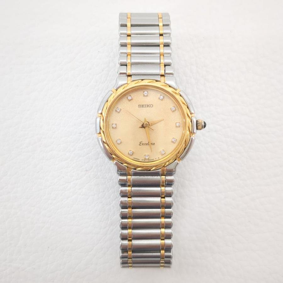 SEIKO 保証付 セイコー エクセリーヌ 1F21-0E00 クオーツ 18金 SEIKO 保証付 セイコー エクセリーヌ 1F21-0E00 クオーツ 18金