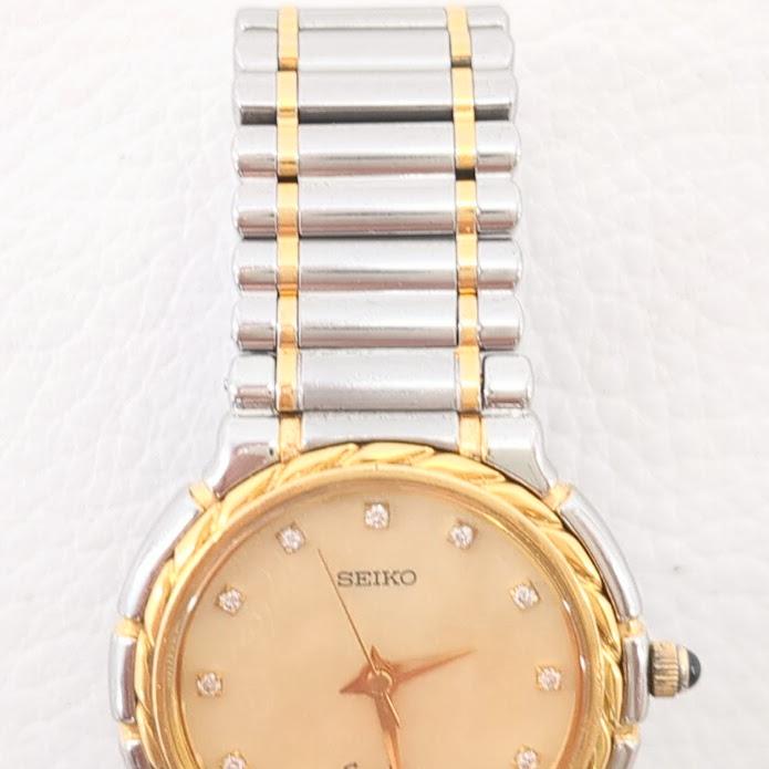 SEIKO 保証付 セイコー エクセリーヌ 1F21-0E00 クオーツ 18金 SEIKO 保証付 セイコー エクセリーヌ 1F21-0E00 クオーツ 18金