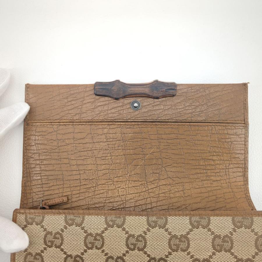 バンブー グッチ GUCCI 長財布 GG柄 112520・2149 GGキャンバス バンブー グッチ GUCCI 長財布 GG柄 112520・2149 GGキャンバス