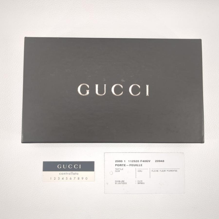 バンブー グッチ GUCCI 長財布 GG柄 112520・2149 GGキャンバス バンブー グッチ GUCCI 長財布 GG柄 112520・2149 GGキャンバス