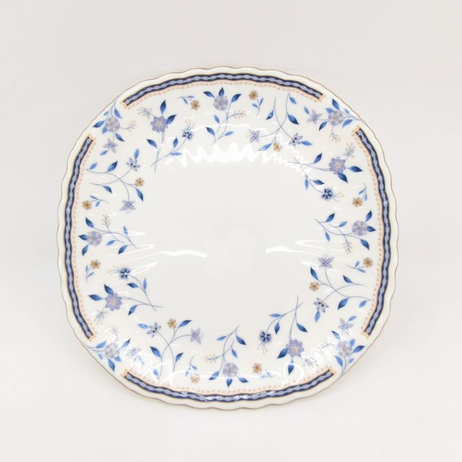 新品未使用】ナルミ ボーンチャイナ 珊瑚金彩柄 21cmデザート皿 【公式