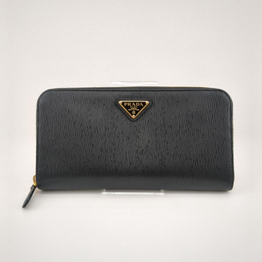 PRADA プラダ 財布 長財布 ラウンドファスナー ジップ 長財布 1ML506