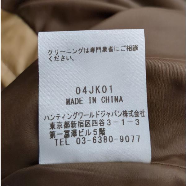 HUNTING WORLD ダウンジャケット ベージュ SIZE XL ワッペン メンズ