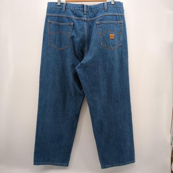 セダンオールパーパス ハードウォッシュ ビッグ デニム パンツ ブルー 