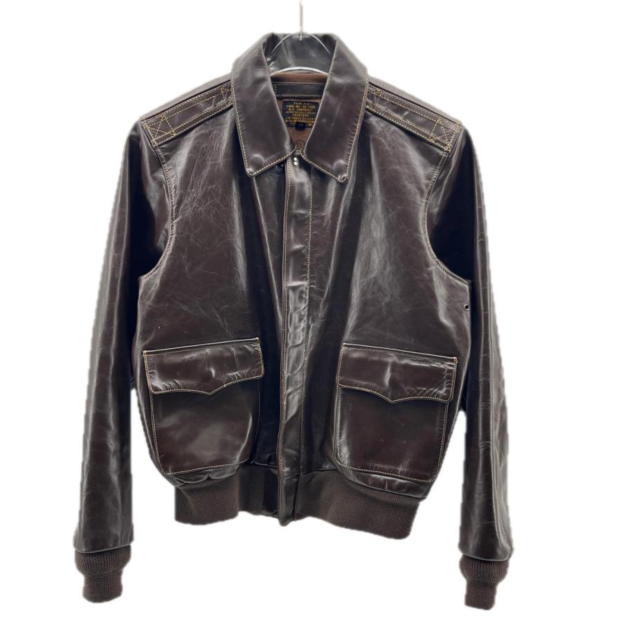MORGAN モルガン レザージャケット SIZE 40 ブラウン ホースハイド