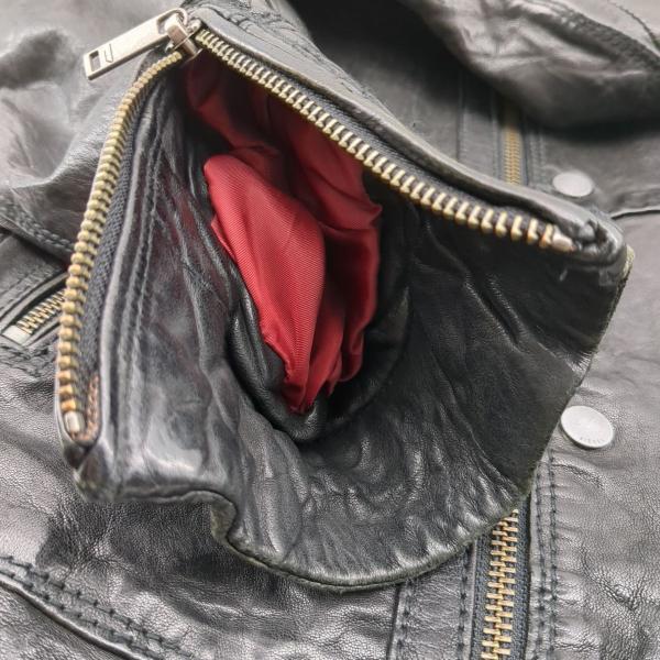 DIESEL（ディーゼル） ライダースジャケット SIZE XS ブラック 羊革
