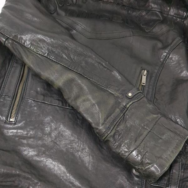 DIESEL（ディーゼル） ライダースジャケット SIZE XS ブラック 羊革