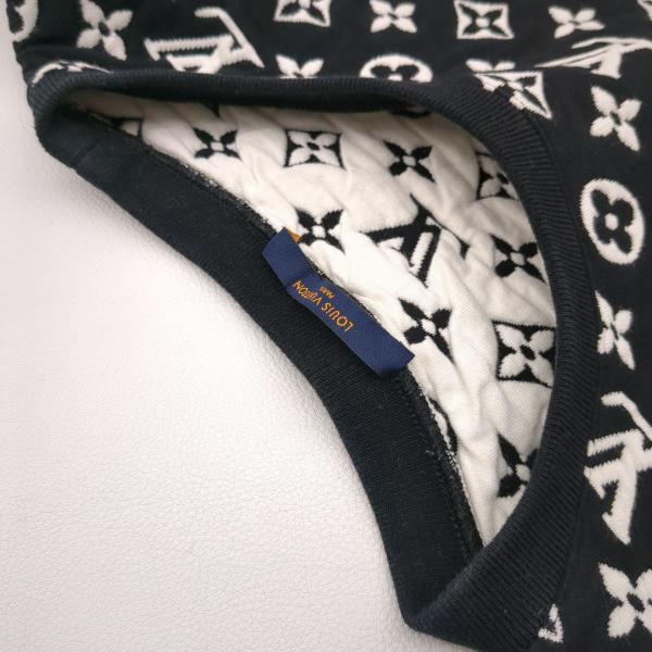ひぃ　ルイヴィトンモノグラムスウェット　サイズM ルイヴィトン スウェット ブラック SIZE M フルモノグラム LOUIS