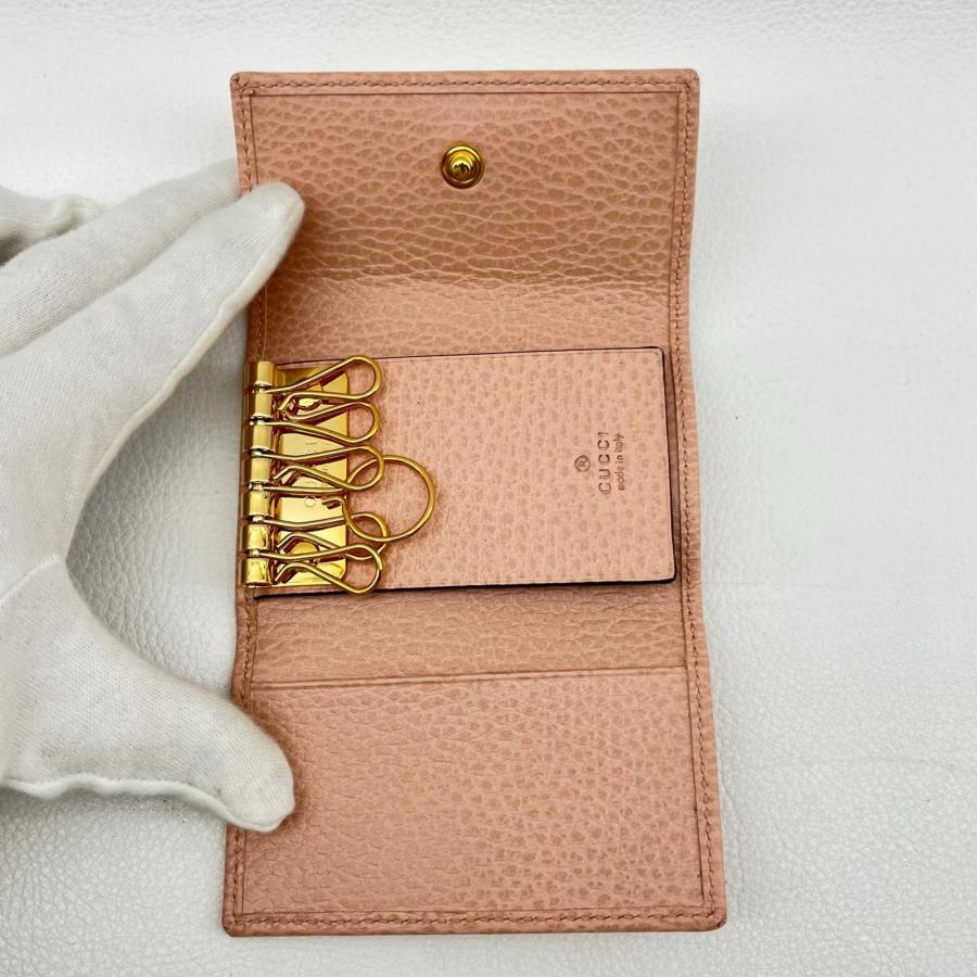 GUCCI（グッチ） 6連キーケース GGマーモント ピンク 456118.2149
