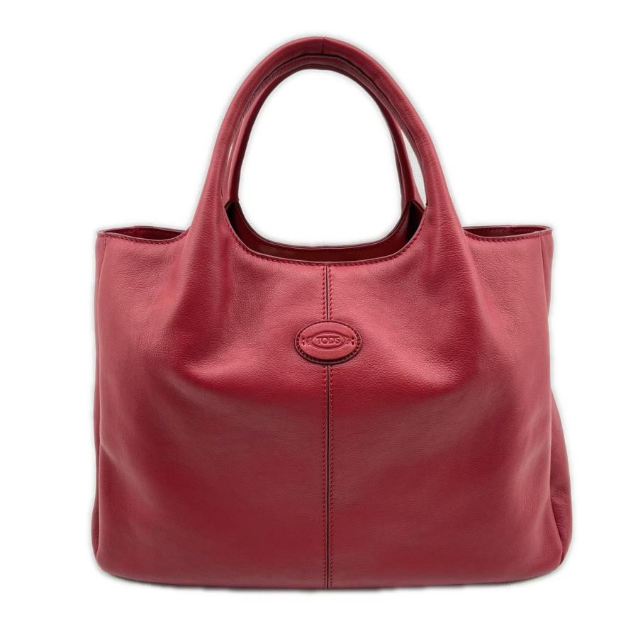 TOD'S トッズ トートバッグ レッド レザー TOD'S トッズ トートバッグ ALH SHOPPING N.TRAC.PICCOLA レッド