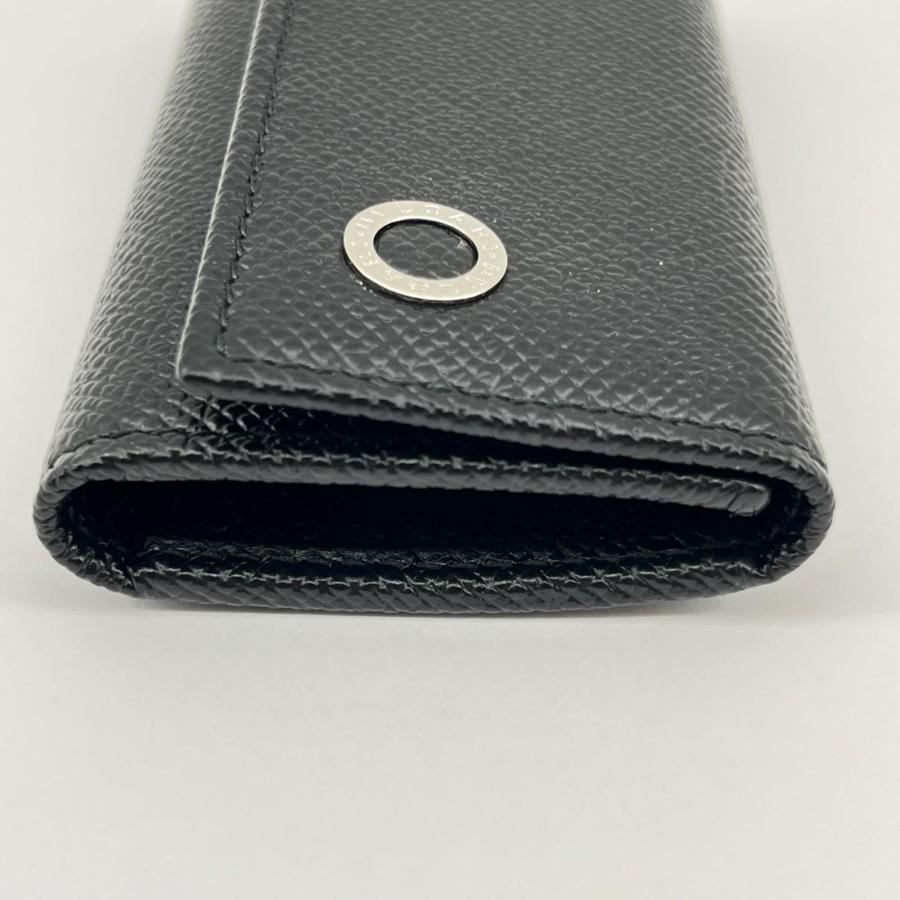 BVLGARI ブルガリ キーケース 284227 ブラック 6連フック キーリング ◆2006_2