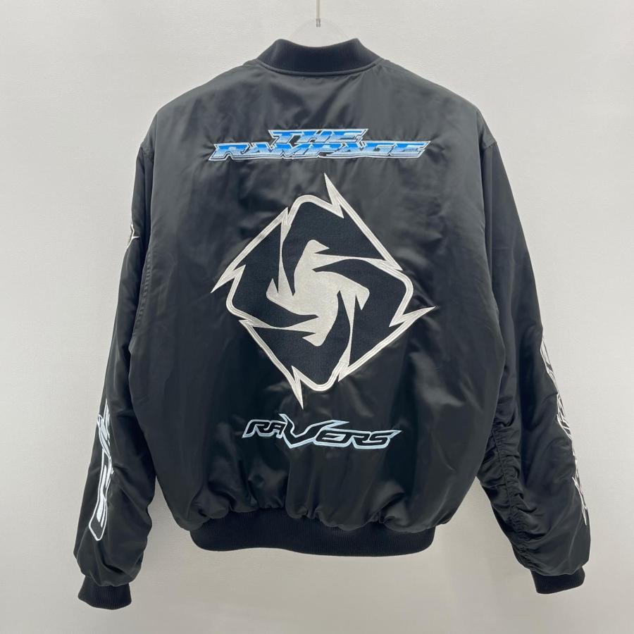 THE RAMPAGE 16boosterz ワッペン ジャケット SIZE M ブラック MA-1
