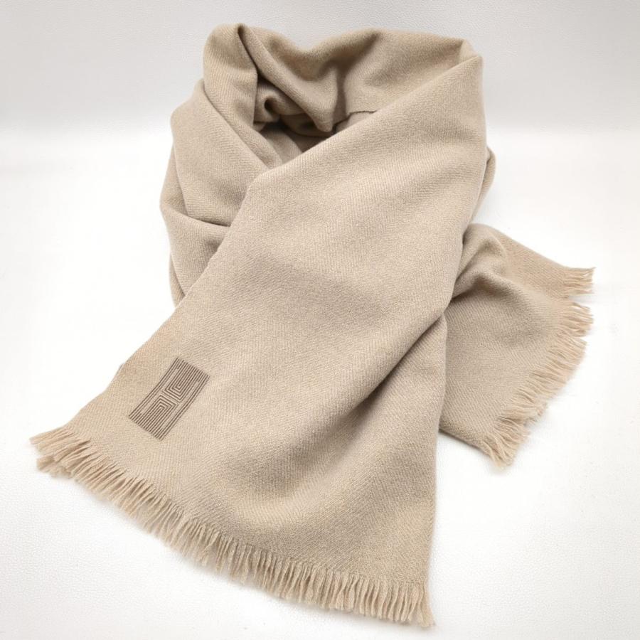 HERMES カシミヤ ストール ベージュ