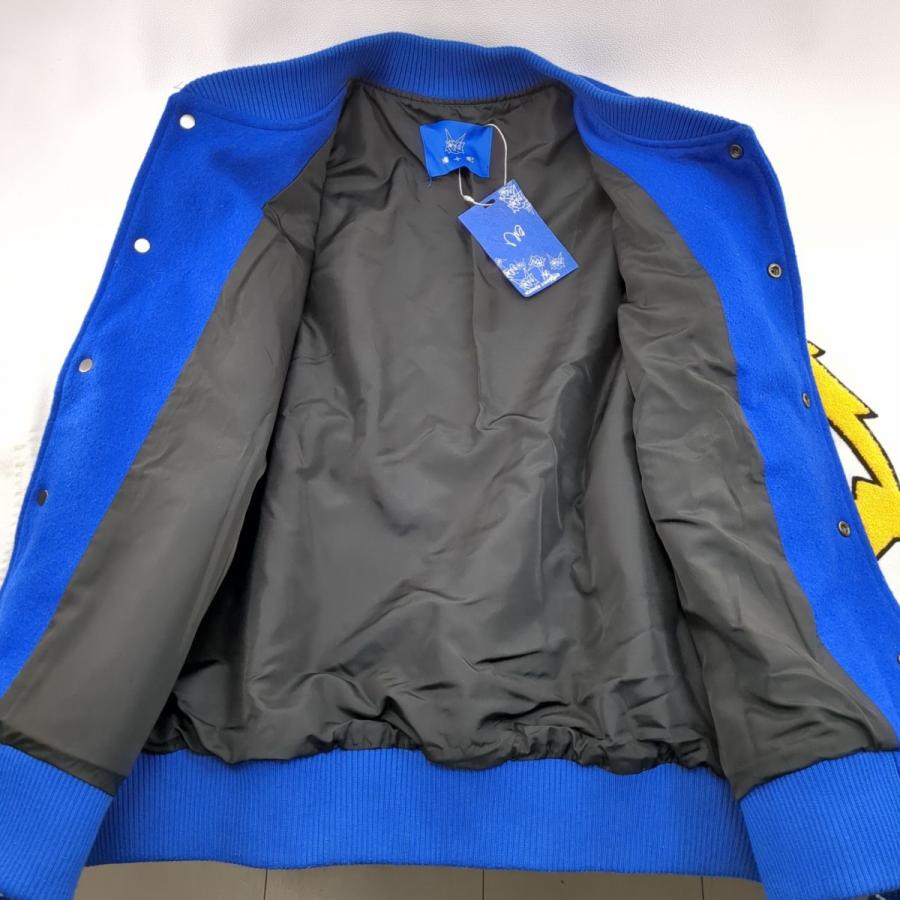 MAISON EMERALD スタジャン ブルー SIZE M ワッペン メンズ MAISON EMERALD スタジャン ブルー SIZE M ワッペン メンズ
