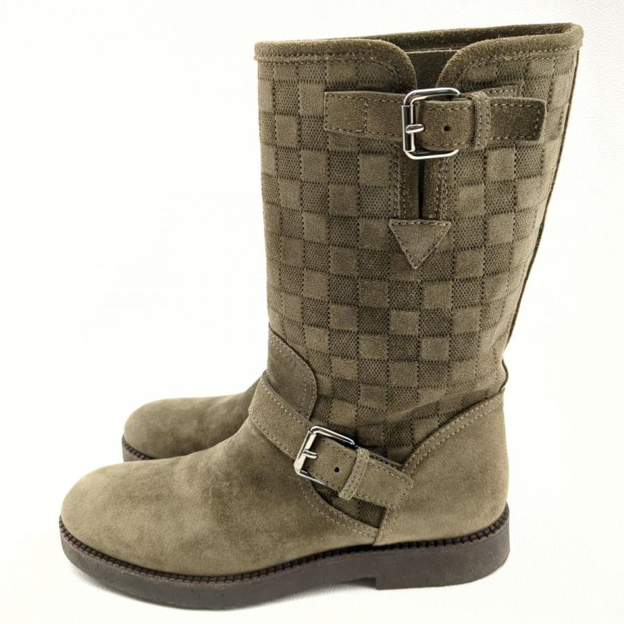 LOUIS VUITTON FD0143 エンジニアブーツ オリーブ SIZE 6 1/2 LOUIS VUITTON FD0143 エンジニアブーツ オリーブ SIZE 6 1/2