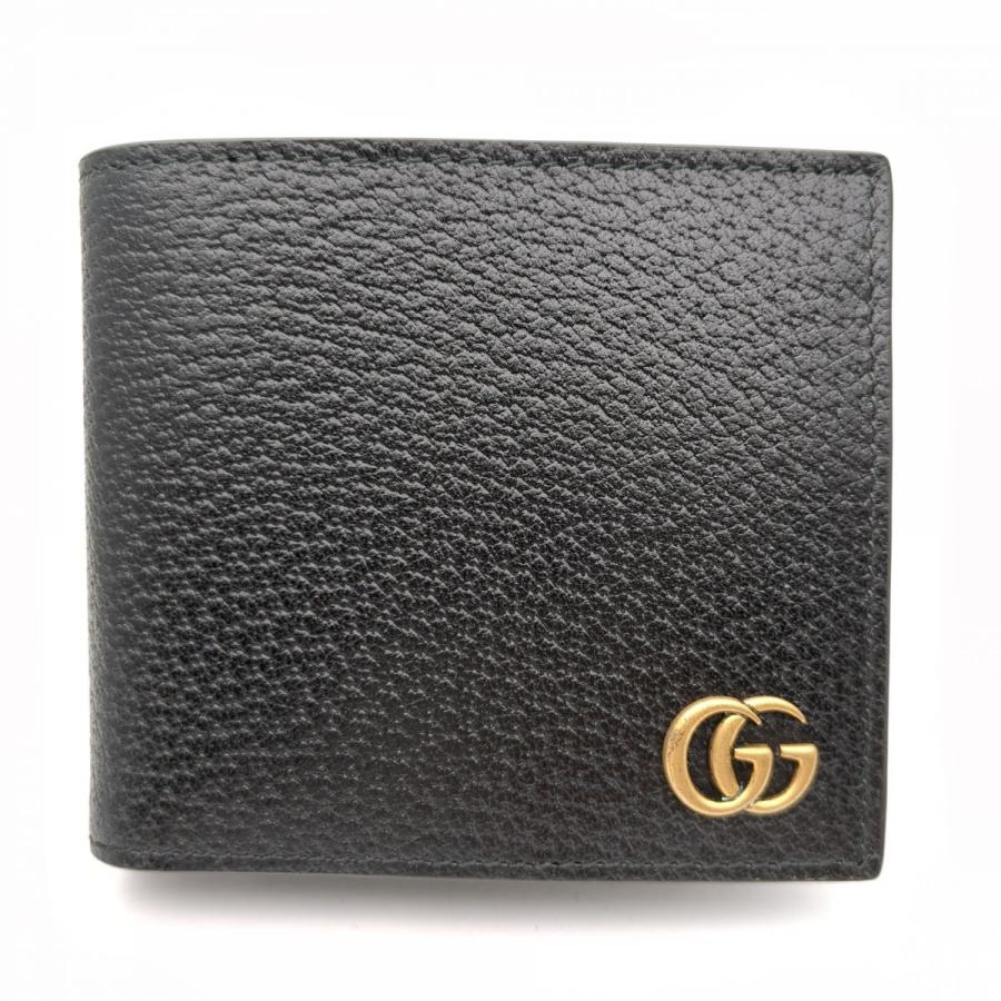 GUCCI 428725 203887 二つ折り財布 ブラック GGマーモント GUCCI 428725 203887 二つ折り財布 ブラック GGマーモント