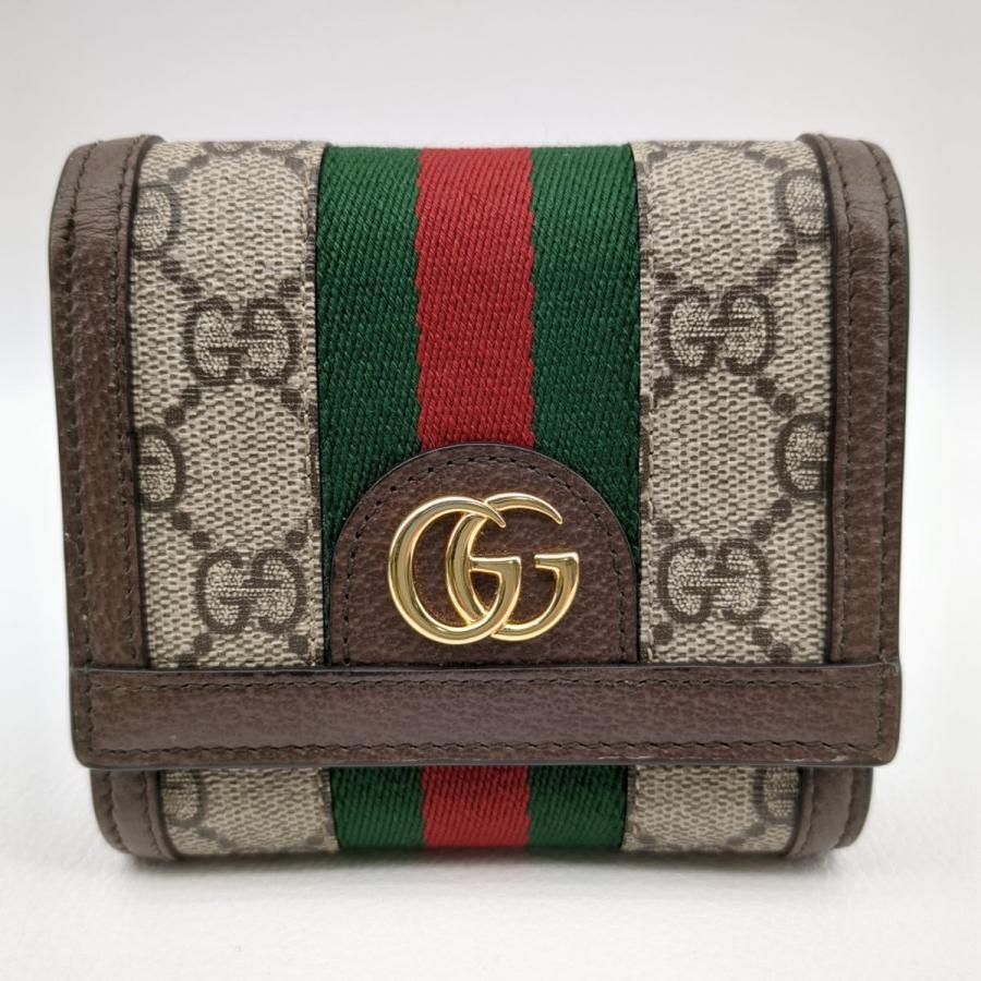 グッチ GUCCI 598662 二つ折り財布 オフィディア GGスプリーム 
