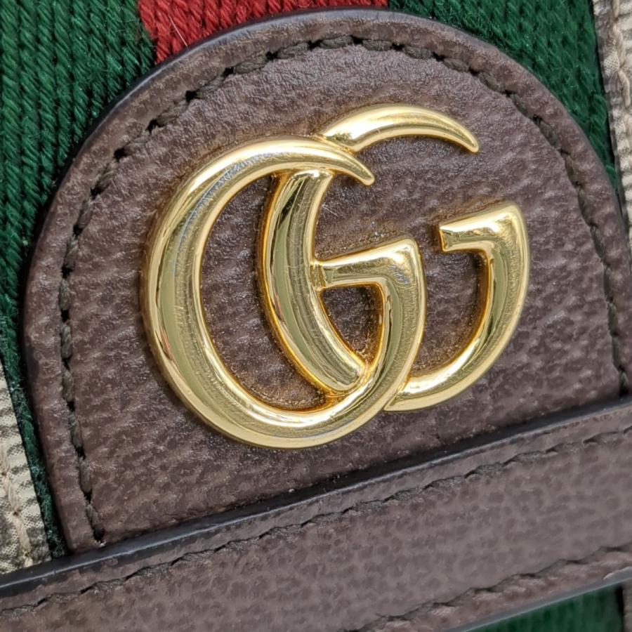 グッチ GUCCI 598662 二つ折り財布 オフィディア GGスプリーム ブラウン コンパクトウォレット    ◆3109/宮竹店｜pickupjapan｜09