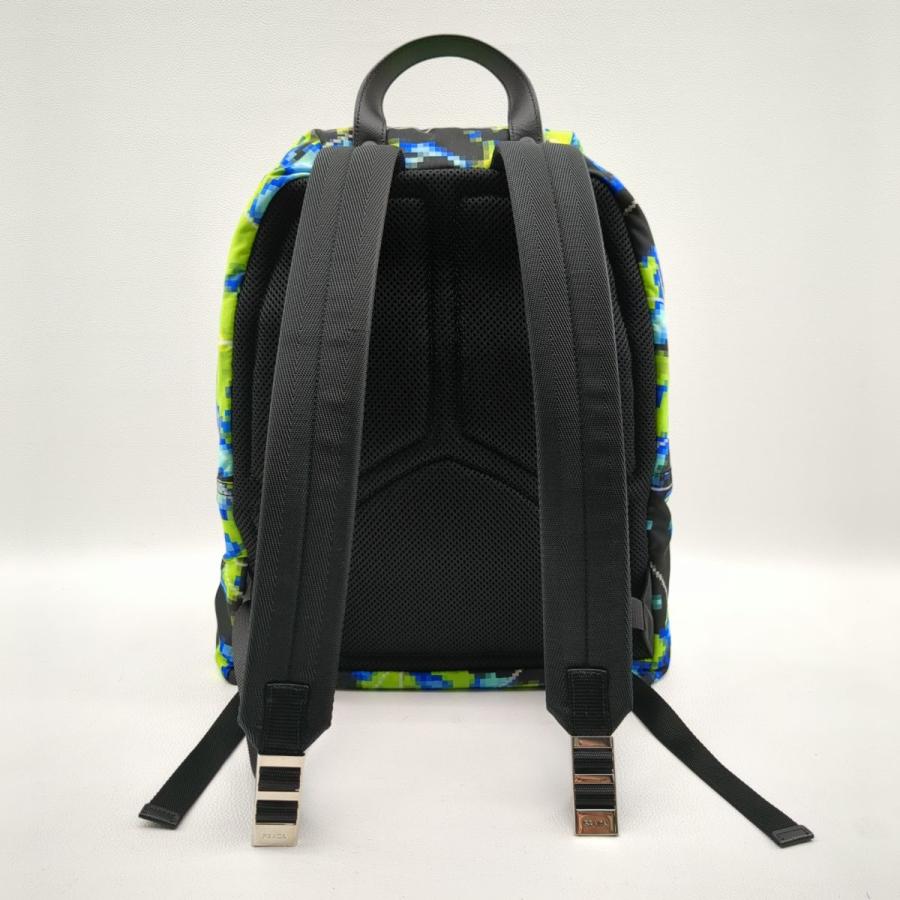 PRADA プラダ リュック レーダー 2VZ066 ブラック×グリーン PRADA プラダ リュック レーダー 2VZ066 ブラック×グリーン