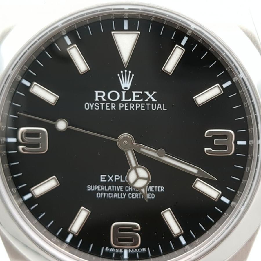 保証付 ROLEX 214270 EXPLORER1 ステンレススチール ブラック文字盤 オートマチック 腕時計 ロレックス エクスプローラー ◆3109/宮竹店｜pickupjapan｜02