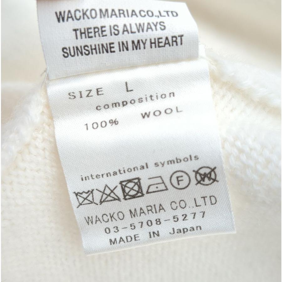 WACKO MARIA ワコマリア カーディガン ホワイト SIZE L ウール WACKO MARIA ワコマリア カーディガン ホワイト SIZE L ウール