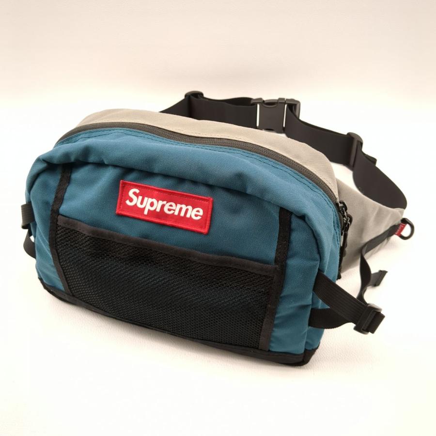 Supreme シュプリーム ボディバッグ ブルー×グレー ウエスト Supreme シュプリーム ボディバッグ ブルー×グレー ウエスト