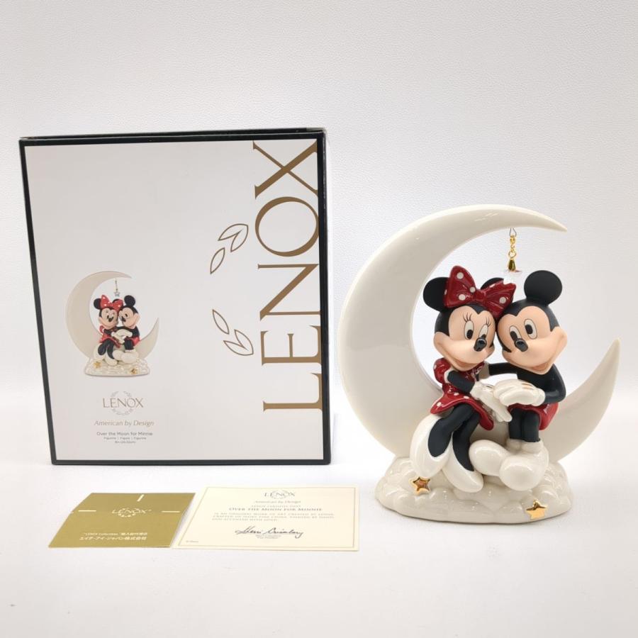 LENOX Disney Over the Moon for Minnie 陶器製 オブジェ ミッキー ミニー 置物 フィギュア ディズニー レノックス ◆3109/宮竹店｜pickupjapan｜04