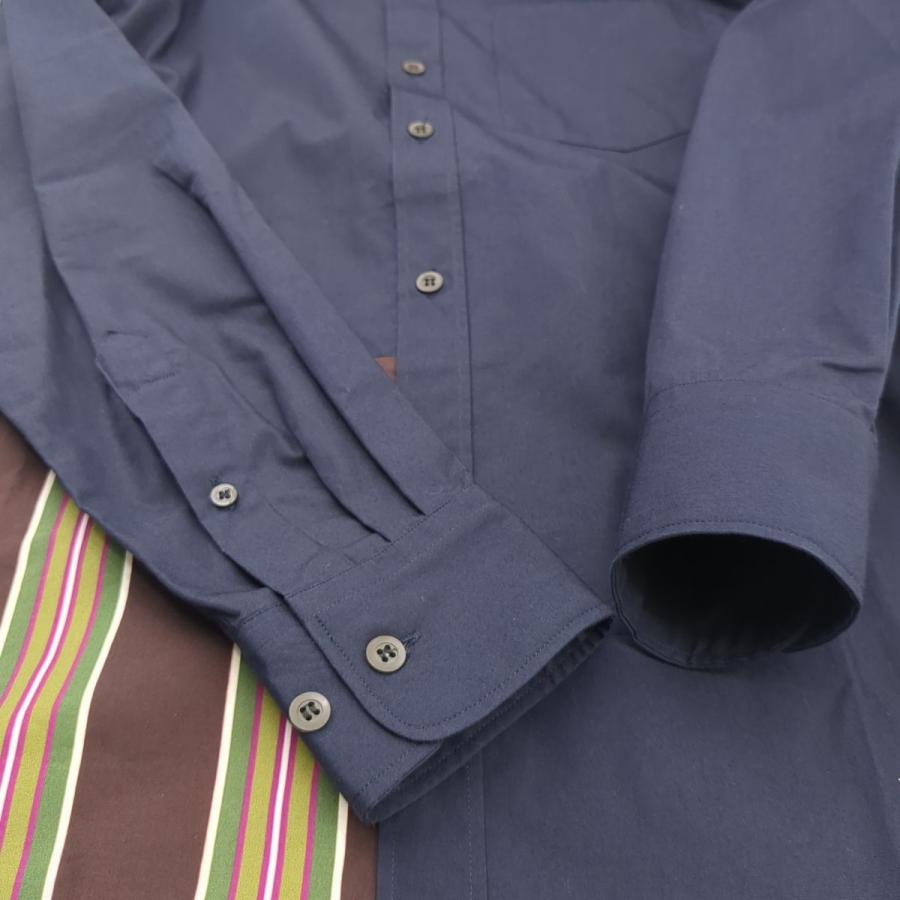 DRIES VAN NOTEN 23SS CORBINO PATCH 6321 M.W.SHIRT ネイビー DRIES VAN NOTEN 23SS CORBINO PATCH 6321 M.W.SHIRT ネイビー