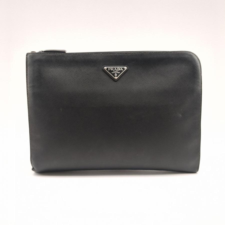 PRADA（プラダ） クラッチバッグ 2VN003 ブラック サフィアーノ ◇3109