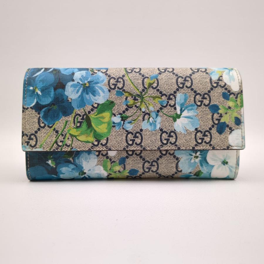 GUCCI グッチ 二つ折り財布 GGブルームス 546367 フラワー柄 GUCCI グッチ 二つ折り財布 GGブルームス 546367 フラワー柄