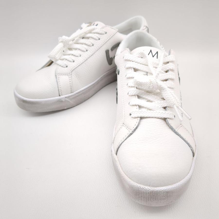 サンガッチョ SG8 バスキア スニーカー ホワイト SIZE 24.5cm 汚し加工  