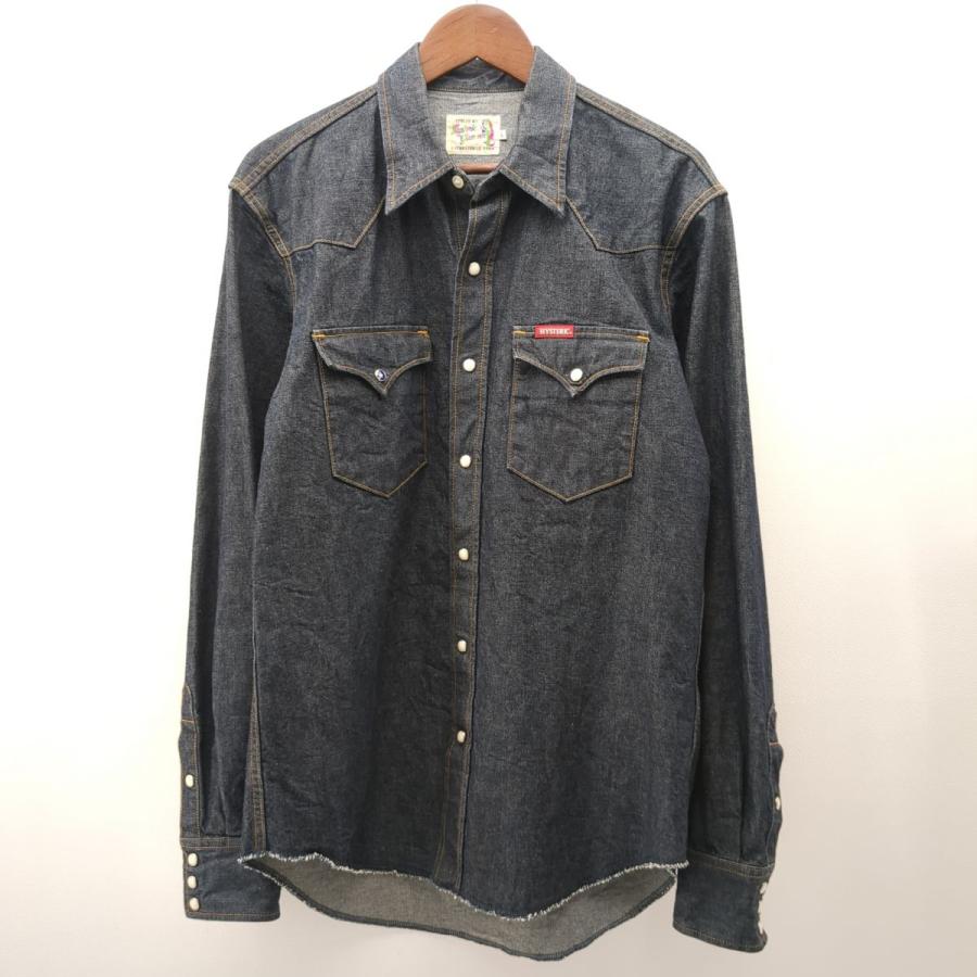 ヒステリックグラマー デニムシャツ 02203AH09 SIZE L インディゴ 