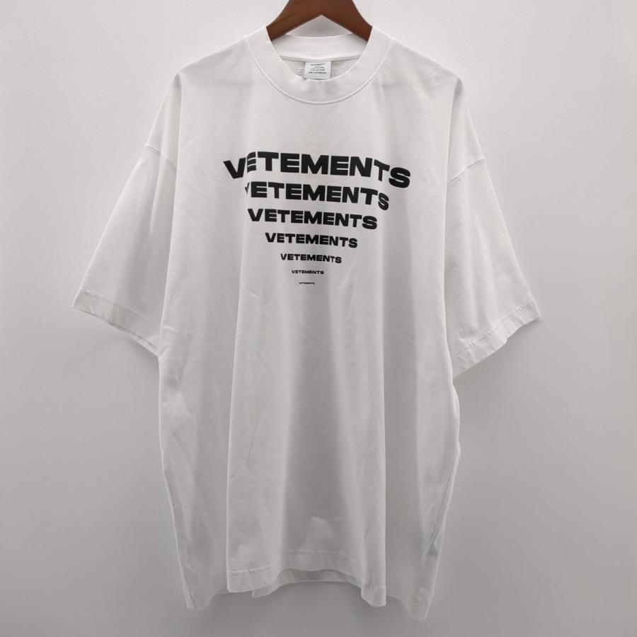 VETEMENTS ヴェトモン 半袖Tシャツ ロゴプリント クルーネック  