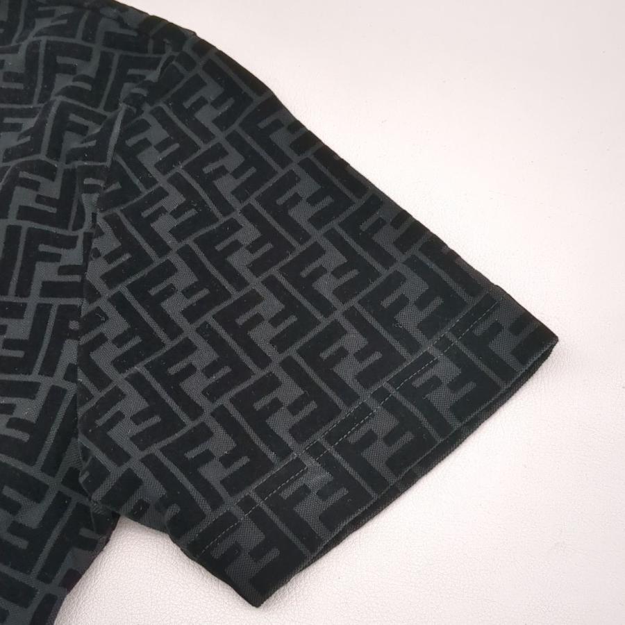 FENDI フェンディ 半袖Tシャツ FY0936 A7D5 総柄 ブラック SIZE FENDI フェンディ 半袖Tシャツ FY0936 A7D5 総柄 ブラック SIZE