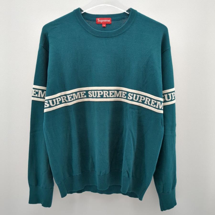 Supreme（シュプリーム） サマーニット グリーン SIZE M 19AW Logo