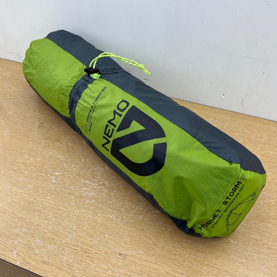 NEMO HORNET STORM 1P 221x79-108x98cm760g リペアツール欠品 ペグ6本