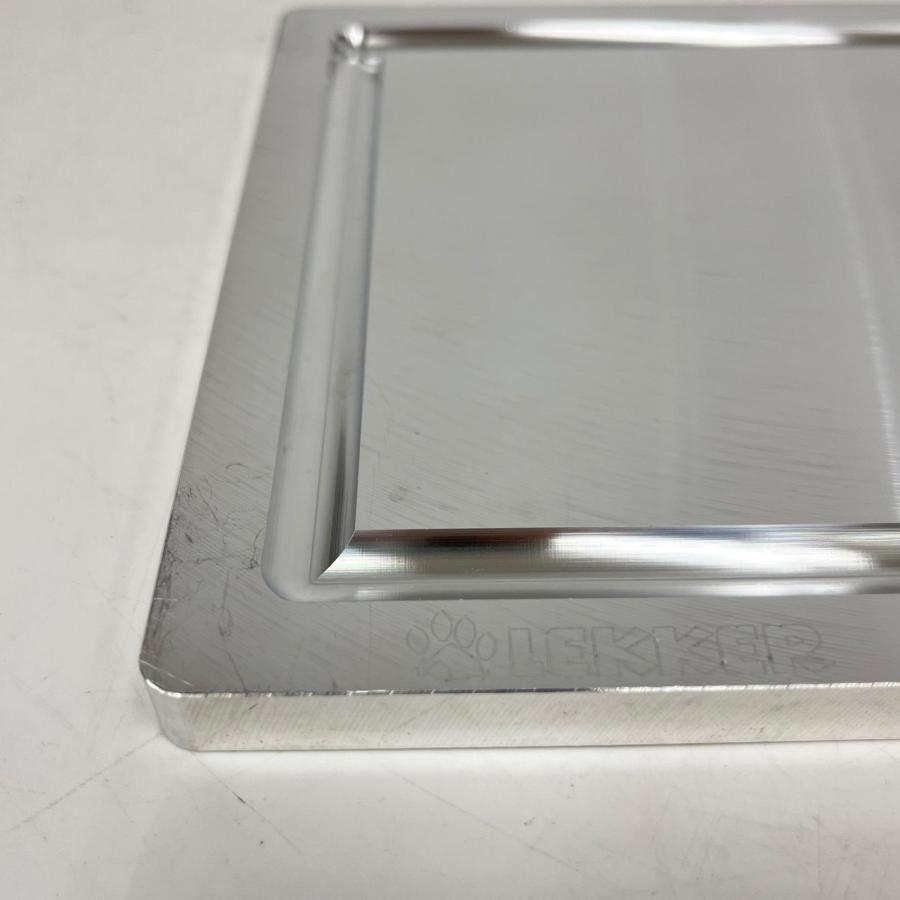 LEKKER アウトドア用品 鉄板 アルミプレート ソロ (A5) 蓋・ケース付き 21×15×1cm/800g クッキング 調理器具 BBQ レッカー ◆2007_7