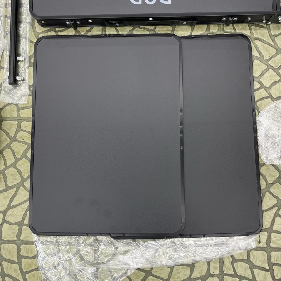 【未使用品】DOD ファニチャー アウトドアテーブル TB5-723-BK 本体サイズ:約W120×D48×H58/77cm  キャンプ用品 ディーオーディー ◆2007_2