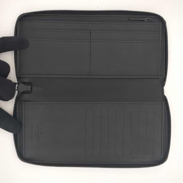 美品 ルイヴィトン 長財布 ジッピーウォレットヴェルティカル ブラック