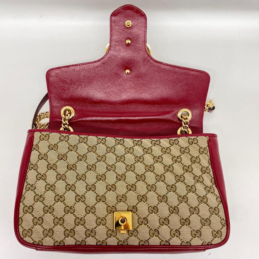 GUCCI（グッチ） 美品 チェーンショルダーバッグ GGマーモント 