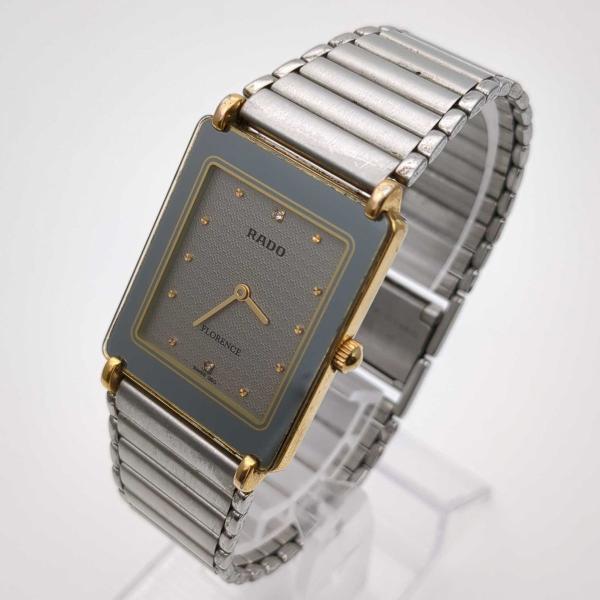 RADOラドー フローレンス204.3630.2 石付き クオーツ 腕時計 稼働 RADO（ラドー） フローレンス クォーツ 204.3630.2 スクエア 2針