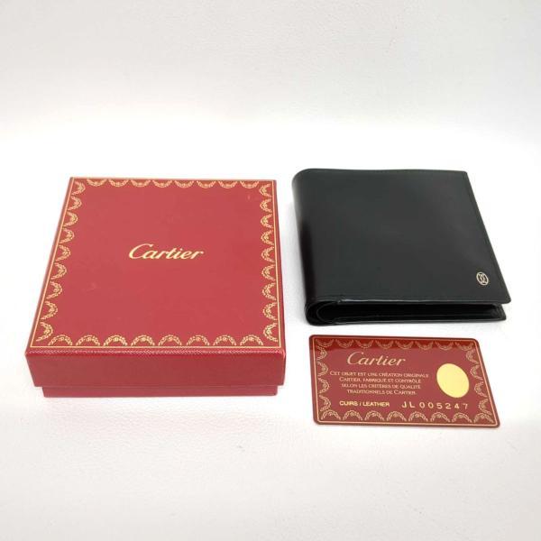 Cartier（カルティエ） 二つ折り財布 パシャ ブラック L3000137