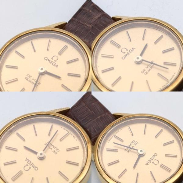 OMEGA De Ville クォーツ 腕時計 ゴールド　不動品 オメガ デビル クォーツ ゴールド文字盤 レディース 腕時計 稼働品
